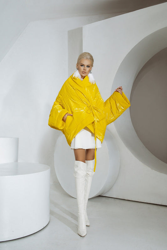 Satin Cloak Jacket Long Sleeve
