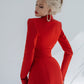 2-Piece Formal Pantsuit With Deep V Jacket