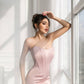 Satin Corseted Sleeveless Dress