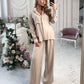 Shirt & High Waist Pants 2-Piece Set