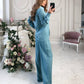 Shirt & High Waist Pants 2-Piece Set