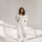 Belted Wide-Leg Suit 3-Piece