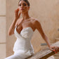 Corseted Strapless Top & High Waisted Regular Fit Pants 2-Piece Set