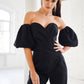 Corseted Strapless Top & High Waisted Regular Fit Pants 2-Piece Set