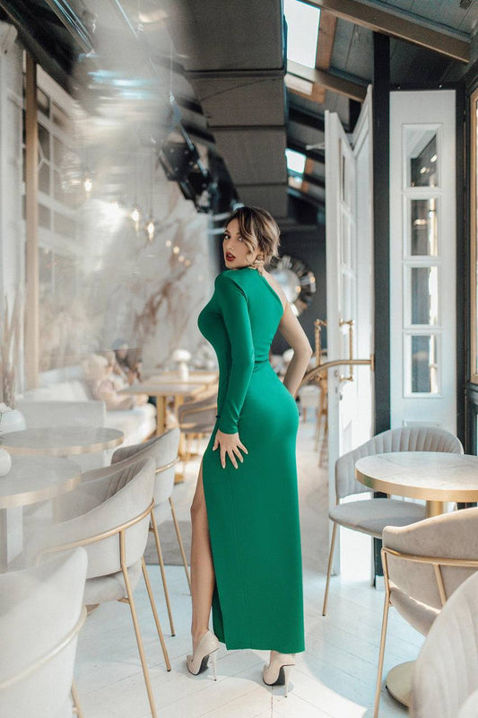 One-Shoulder Maxi Dress