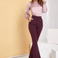 Waist Fitted Flared Pants