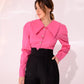 Puff Sleeve Collared Blouse