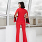 Slit Sleeve Suit 2-Piece