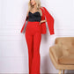 Slit Sleeve Suit 2-Piece