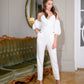 Corseted Strapless Top & High Waisted Regular Fit Pants 2-Piece Set