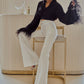 Waist Fitted Flared Pants