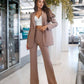 Classic 2-Piece Suit With Flared Trousers