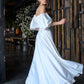 Bridal Satin Puff-Sleeve Maxi Dress