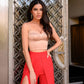 Satin Strappy Sweetheart Top