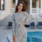 Long-Sleeve Midi Dress