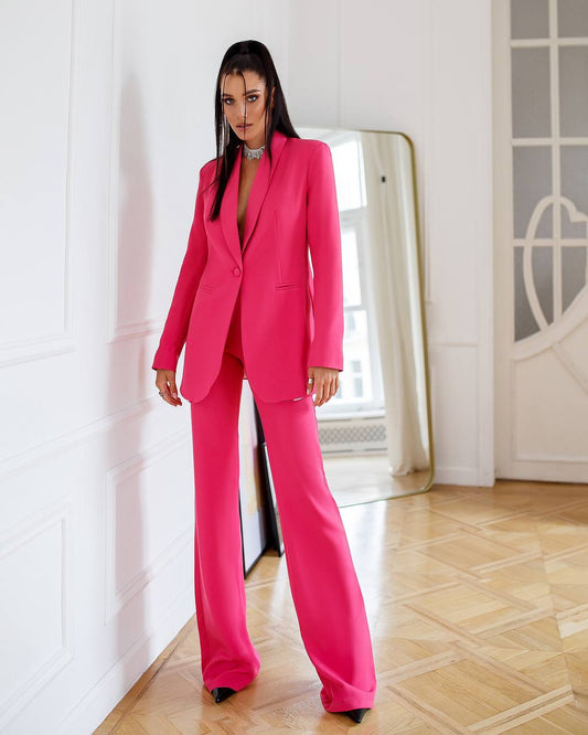 Classic 2-Piece Suit With Flared Trousers