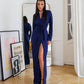 Wrap Long Sleeve Maxi Dress
