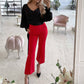 High Waist Pocketed Сulottes Pants