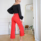 High Waist Pocketed Сulottes Pants