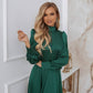 Silk Long Sleeve Maxi Dress