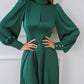Silk Long Sleeve Maxi Dress