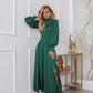 Silk Long Sleeve Maxi Dress