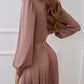 Silk Long Sleeve Maxi Dress