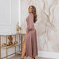 Silk Long Sleeve Maxi Dress