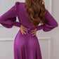 Silk Long Sleeve Maxi Dress