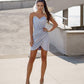 Satin Strapless Mini Dress