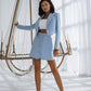 Crop Jacket Skirt Suit 2- Piece
