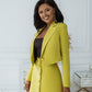 Crop Jacket Skirt Suit 2- Piece