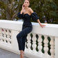 Corseted Strapless Top & High Waisted Regular Fit Pants 2-Piece Set