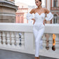 Corseted Strapless Top & High Waisted Regular Fit Pants 2-Piece Set