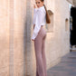 Waist Fitted Flared Pants