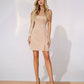 One-Shoulder Satin Mini Dress