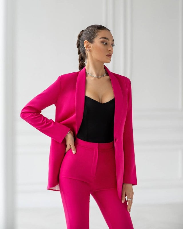 Classic 2-Piece Suit With Flared Trousers