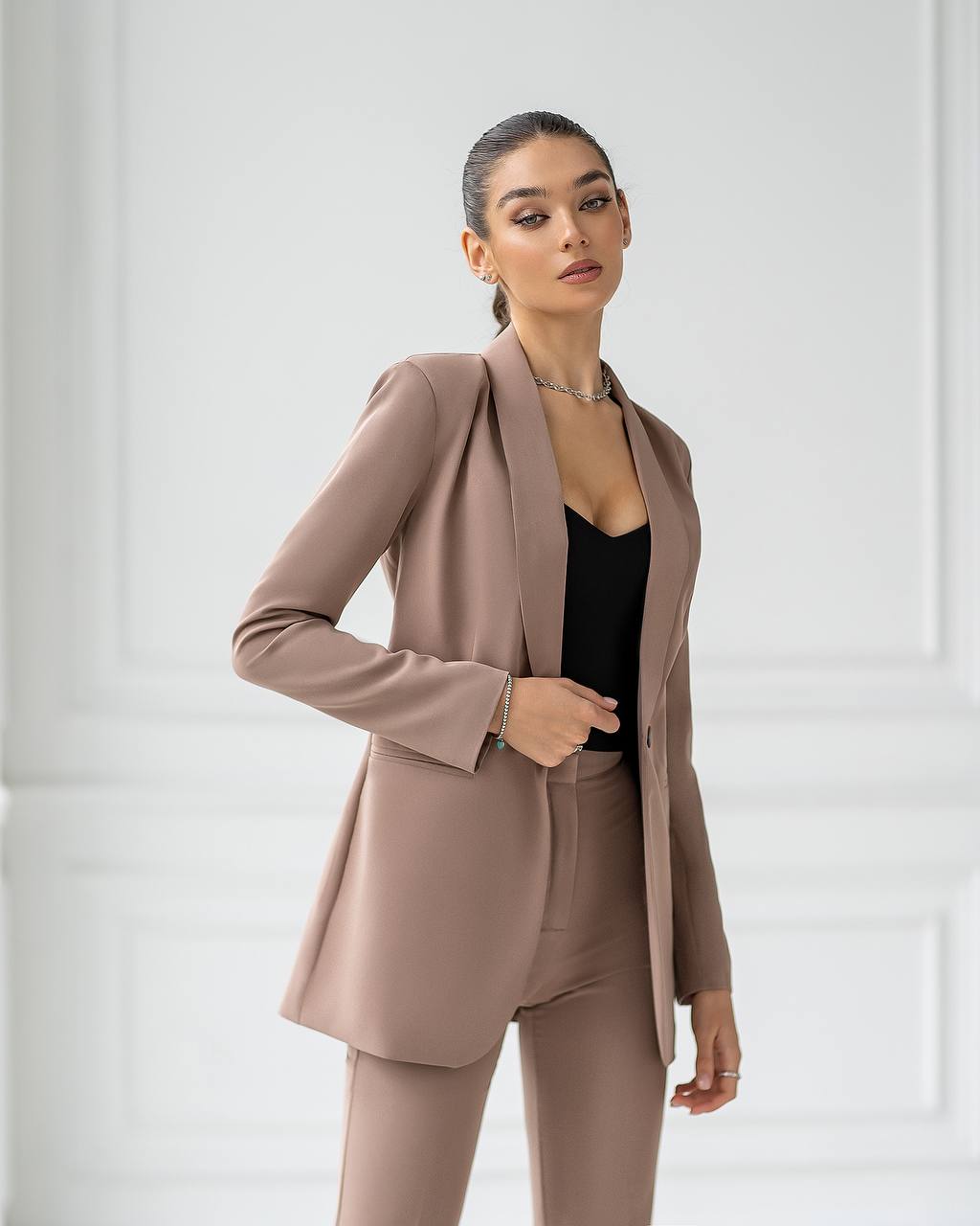 Classic 2-Piece Suit With Flared Trousers