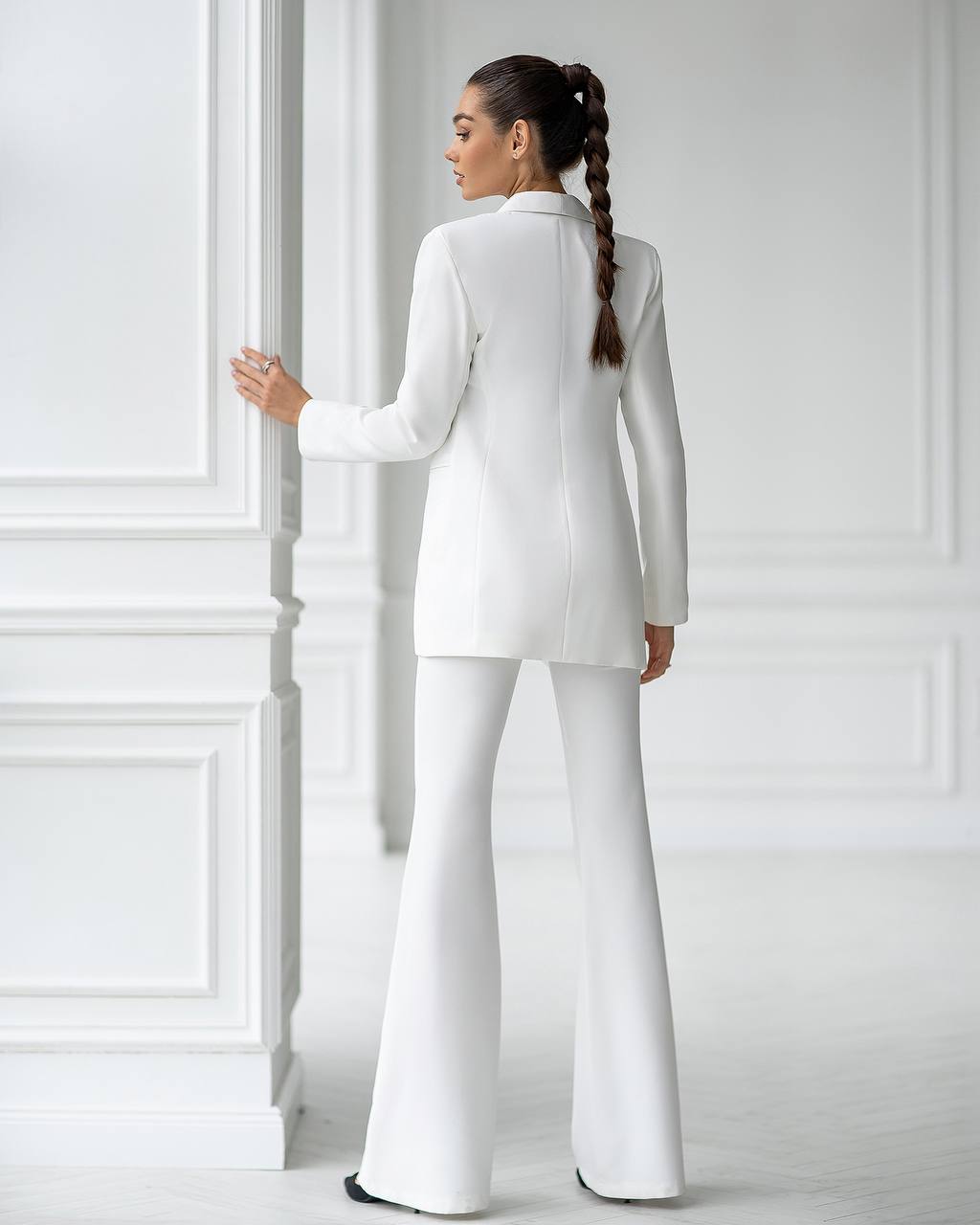 Classic 2-Piece Suit With Flared Trousers