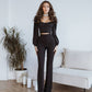 Sweetheart Top & Flared Pants 2-Piece Set