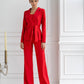 Belted Wide-Leg Suit 3-Piece