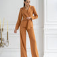 Belted Wide-Leg Suit 3-Piece