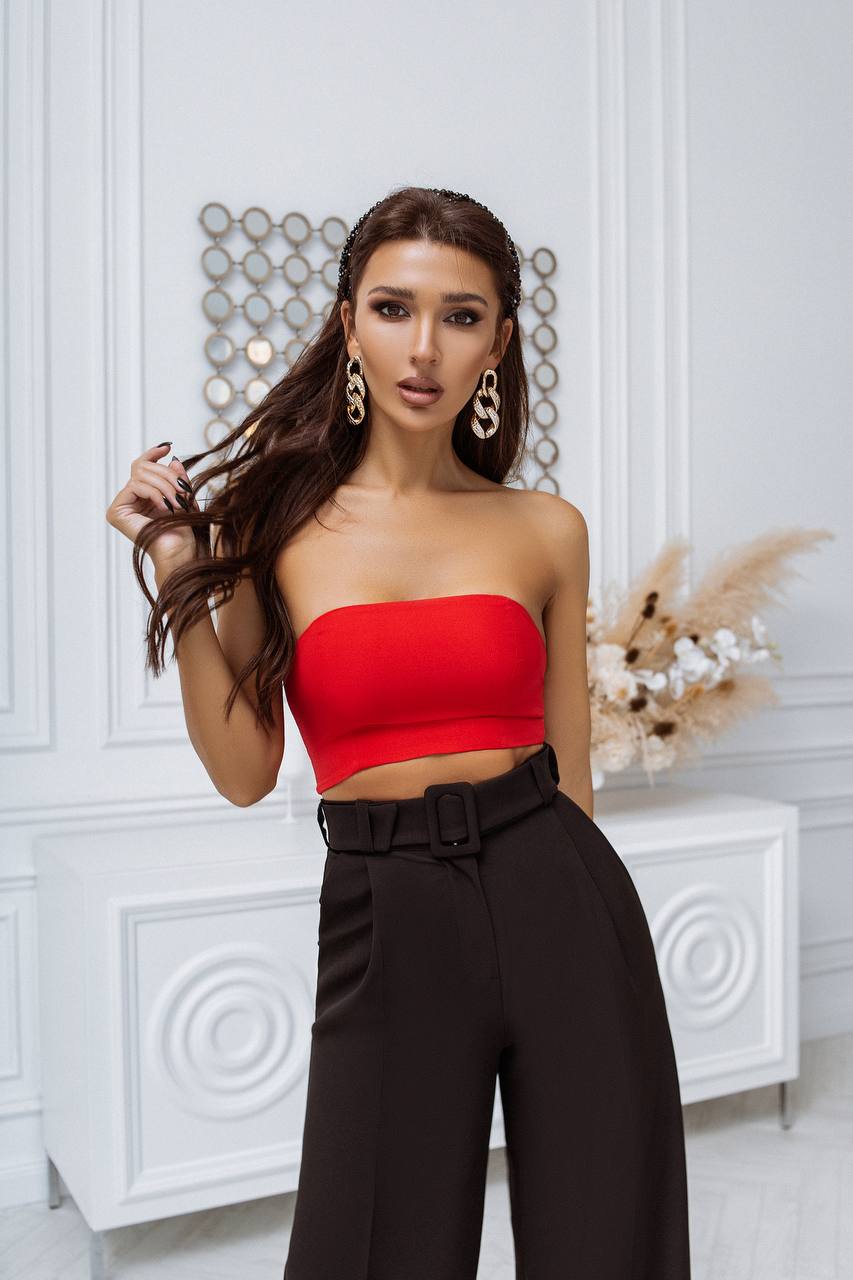 Alexa Formal Crop Top