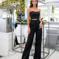 Belted Wide-Leg Suit 3-Piece