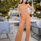 Belted Wide-Leg Suit 3-Piece
