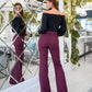 Waist Fitted Flared Pants