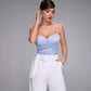 Satin Strappy Sweetheart Top
