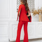 Slit Sleeve Suit 2-Piece
