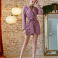 Wrap Long Sleeve Mini Dress