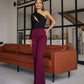Waist Fitted Flared Pants